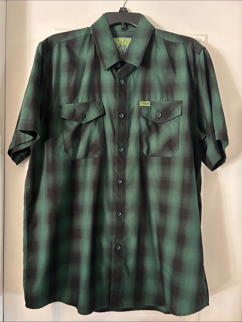 DIXXON Men’s Short-Sleeve Bamboo Absinthe size Large